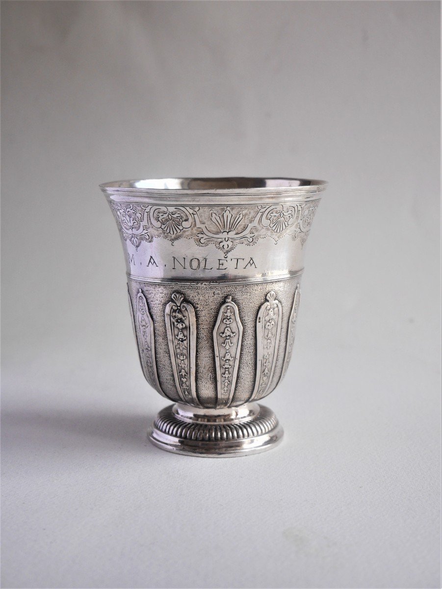 Silver Beaker By Jacques Duguay, Paris, 1729-1730-photo-1