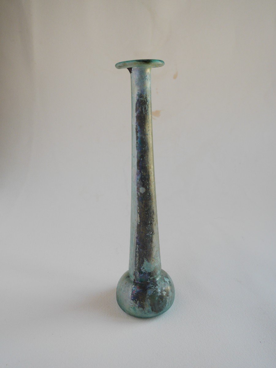 Balsamarium, Roman Glass, 2nd-3rd Century-photo-4