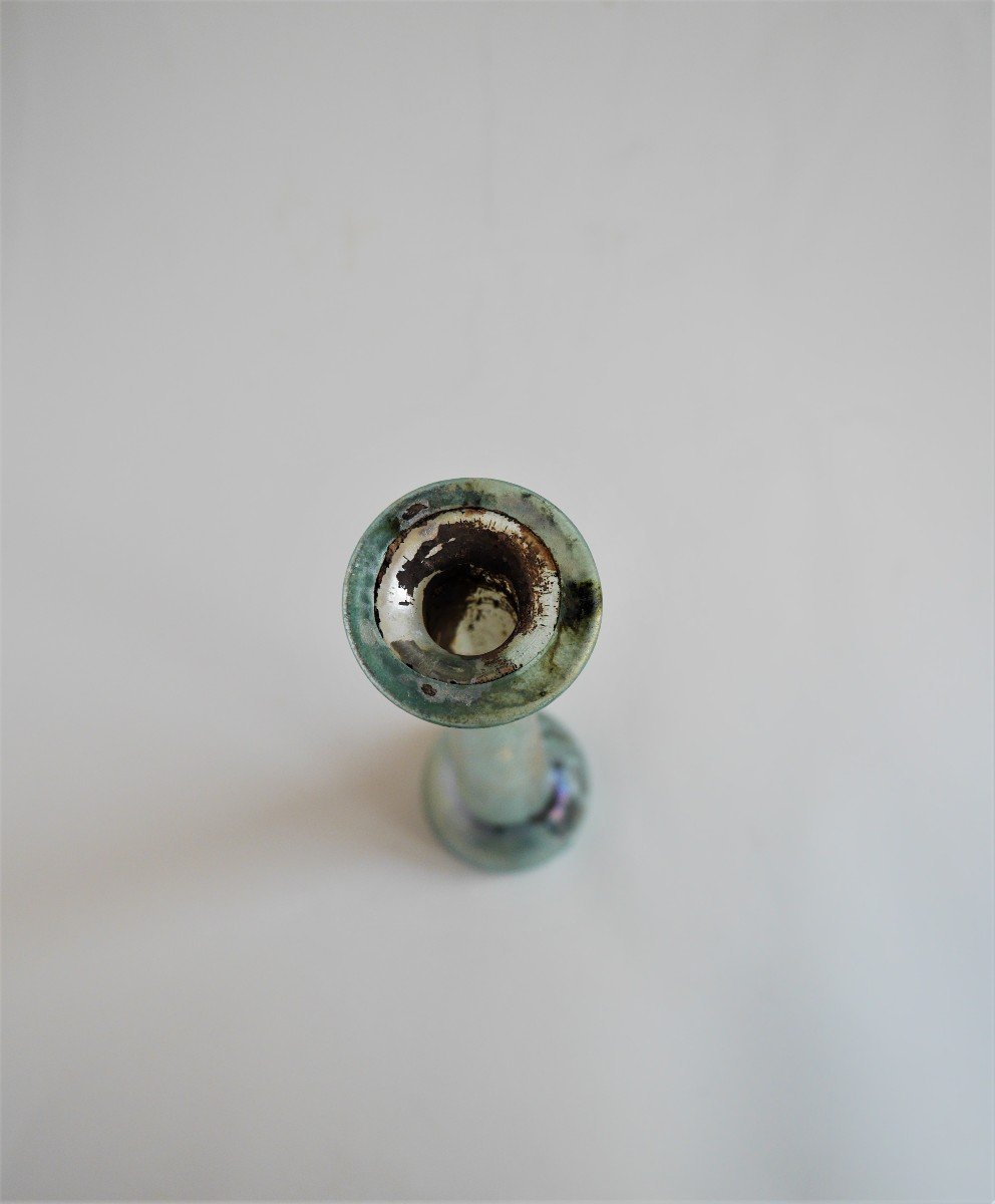 Balsamaire, verre d'époque romaine, II-IIIe siècle-photo-3