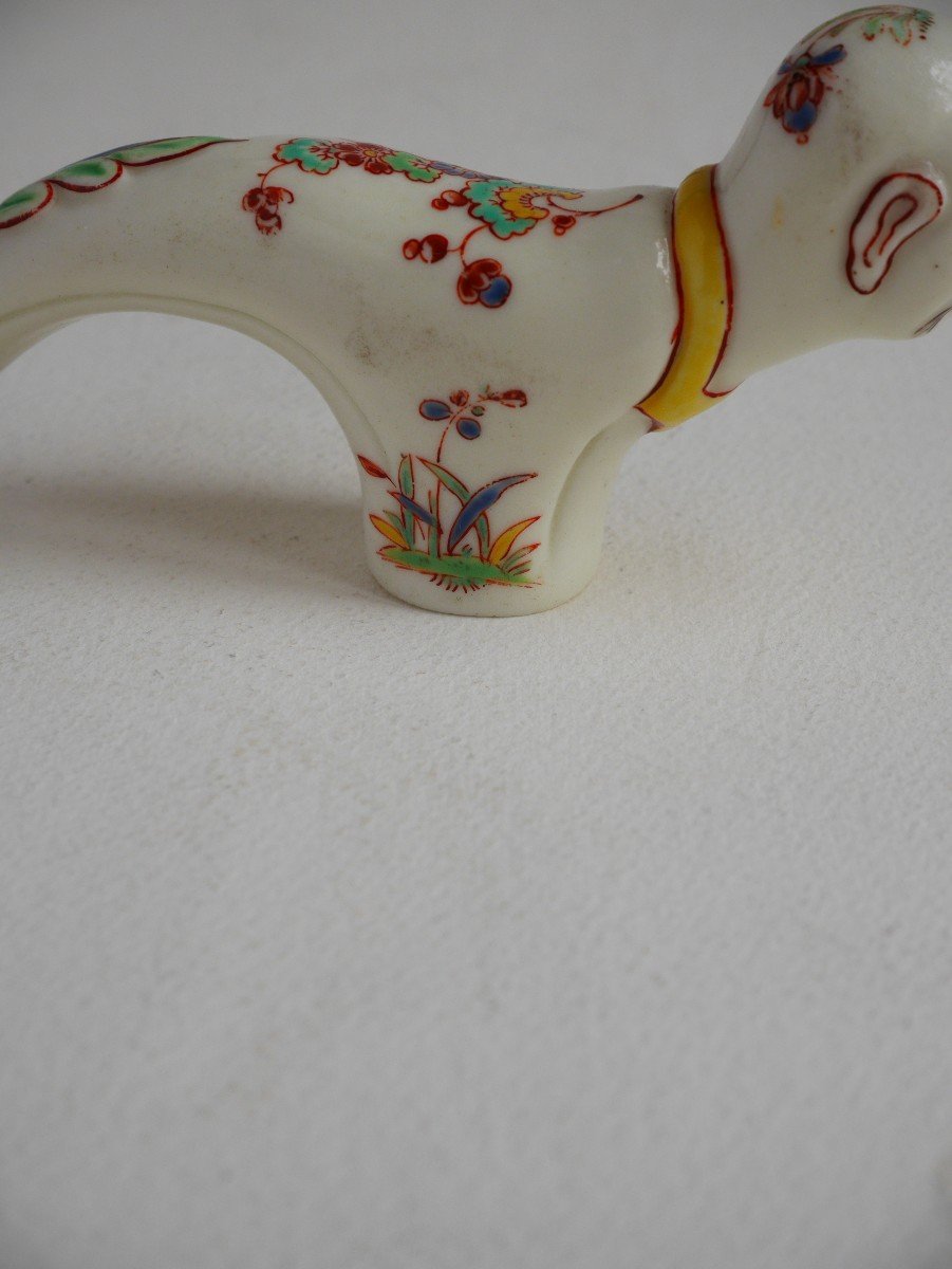 Cane Handle, Chantilly Porcelain, Circa 1730-1750-photo-3