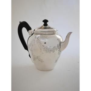 Silver Teapot By Jean-baptiste Carron, Paris, 1779-1780