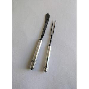 Silver And Steel Travel Cutlery, England, Circa 1690