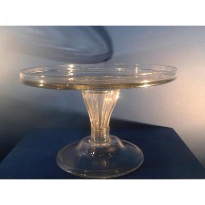 Cake Stand, Glass, England, Eighteenth Century