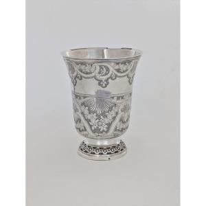 Sterling Silver Chased Beaker By Charles-joseph Fontaine, Paris, 1773–1774