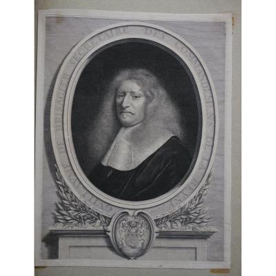 Guillaume De Brisacier,  Par Antoine Masson After Nicolas Mignard, 1664