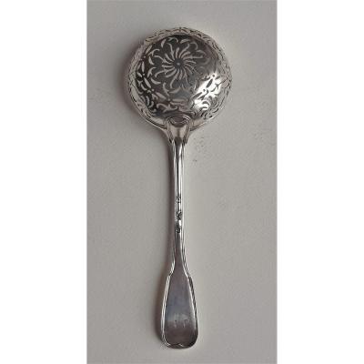 Sugar Spoon , Sterling Silver, Arles (france), 1765