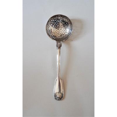 Sugar Spoon, Sterling Silver, Paris By Pierre-nicolas Sommé, 1778