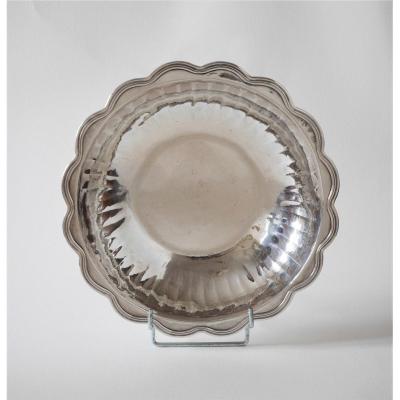 Round  Bowl, Sterling Silver, Compiègne By Charles Huart, 1714-1726