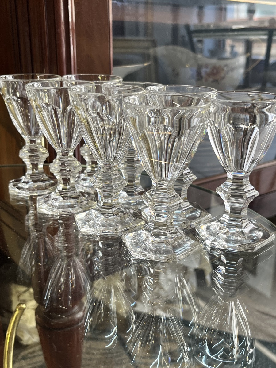 Baccarat 43 Pc Set Of 32 Glasses And 11 Flutes Harcourt 1841-photo-5