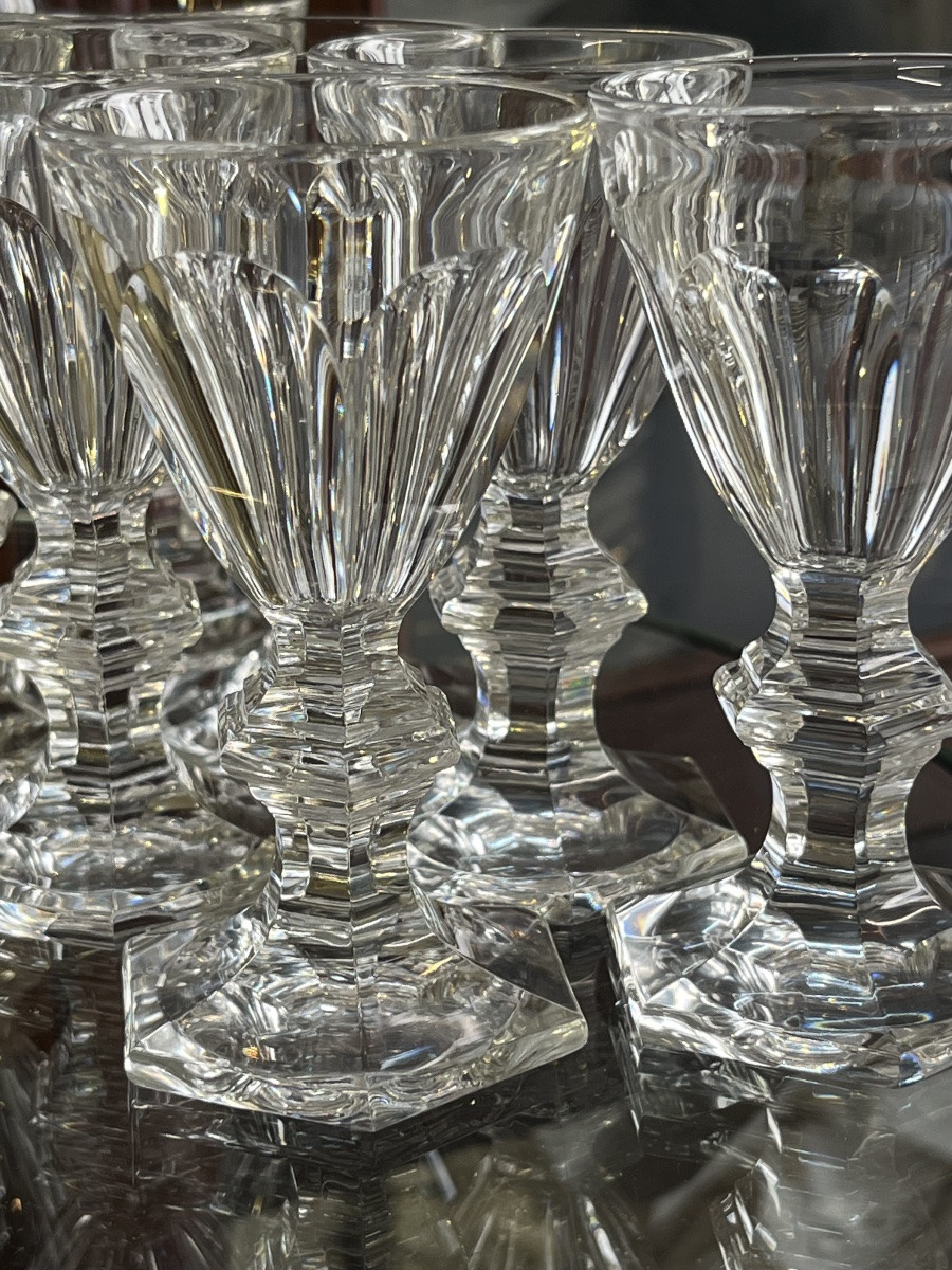 Baccarat 43 Pc Set Of 32 Glasses And 11 Flutes Harcourt 1841-photo-6