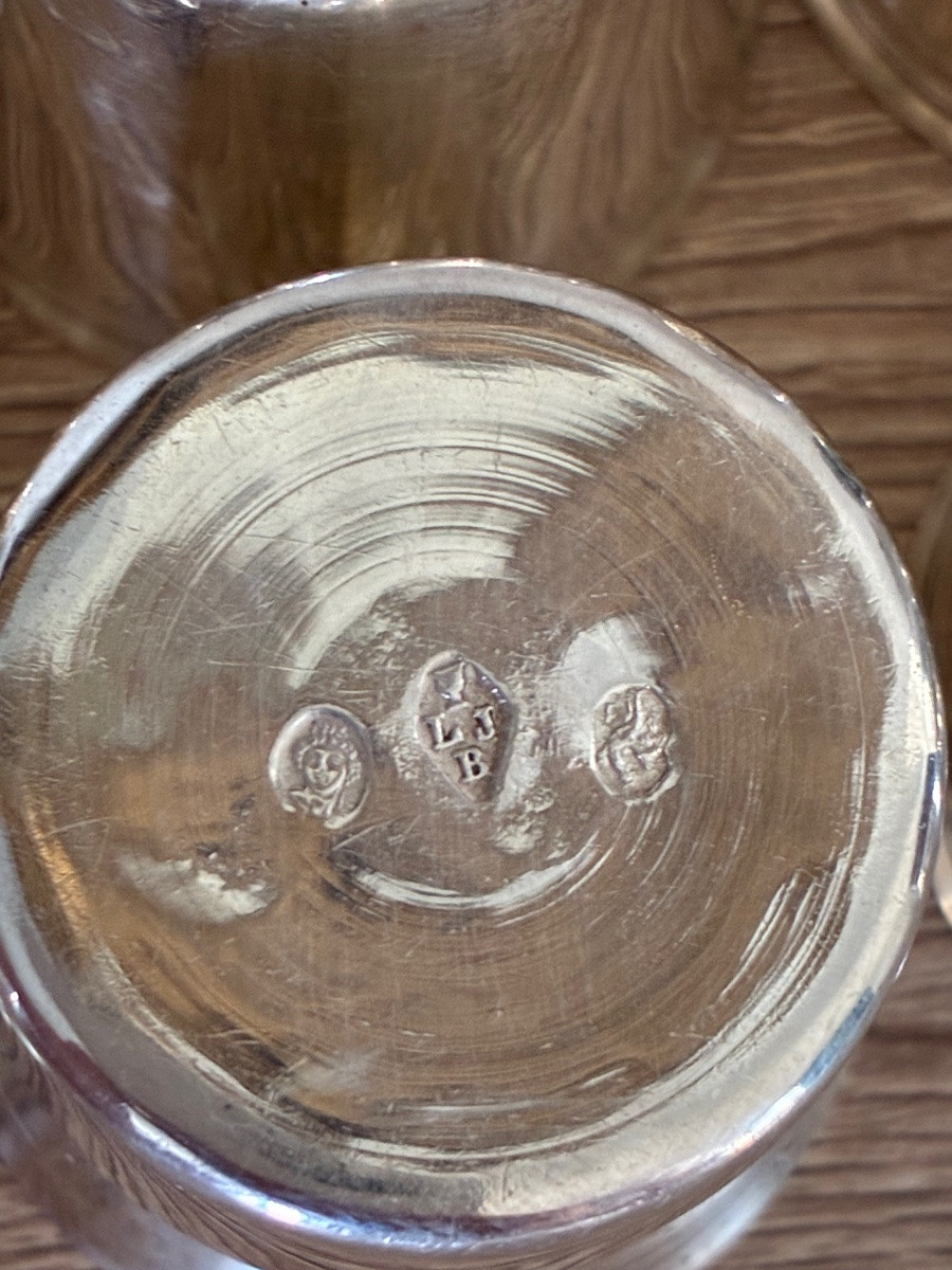 6 Empire 1st Rooster Sterling Silver Shot Glass Goblet -photo-4