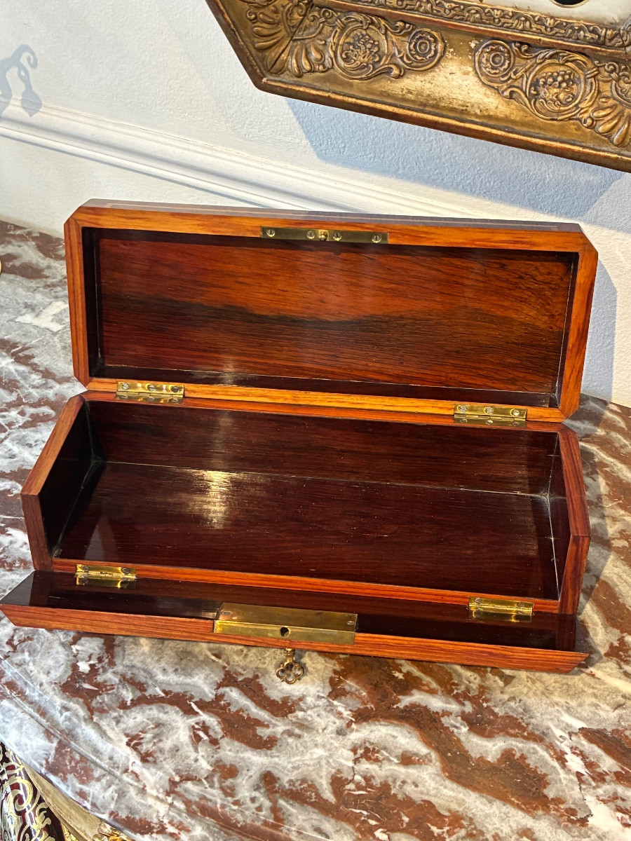 Napoleon III Glove Box In 19th Century Marquetry-photo-4
