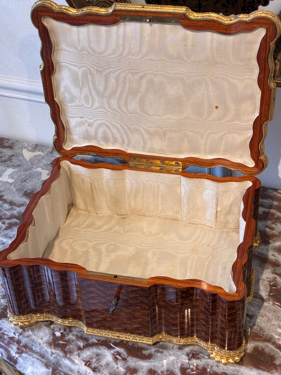 Large Nap III Marquetry Chocolate / Confectionery Box Signed Maison Boissier-photo-1