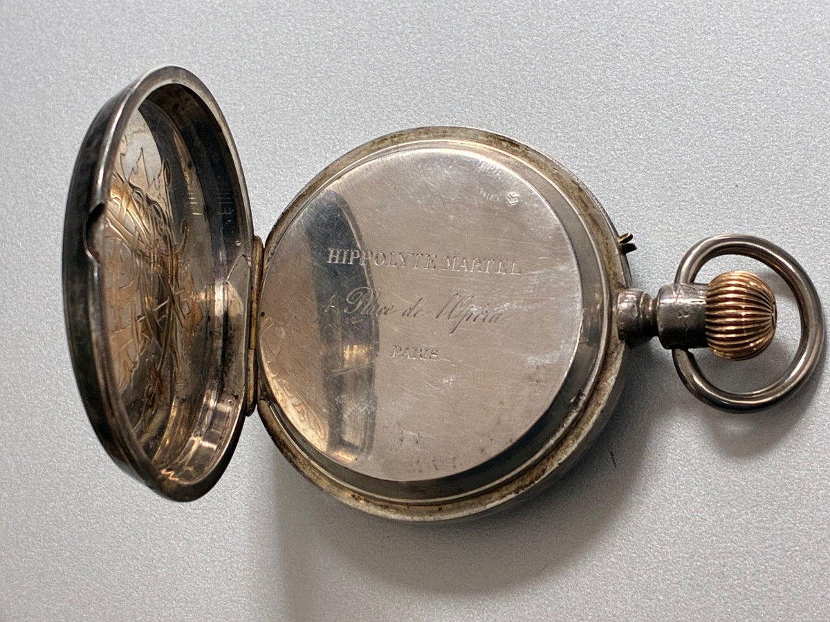 Silver Pocket Watch With Soap Dish Of The Princes Vogoride – Hippolyte Martel, Paris Circa 1885-photo-4