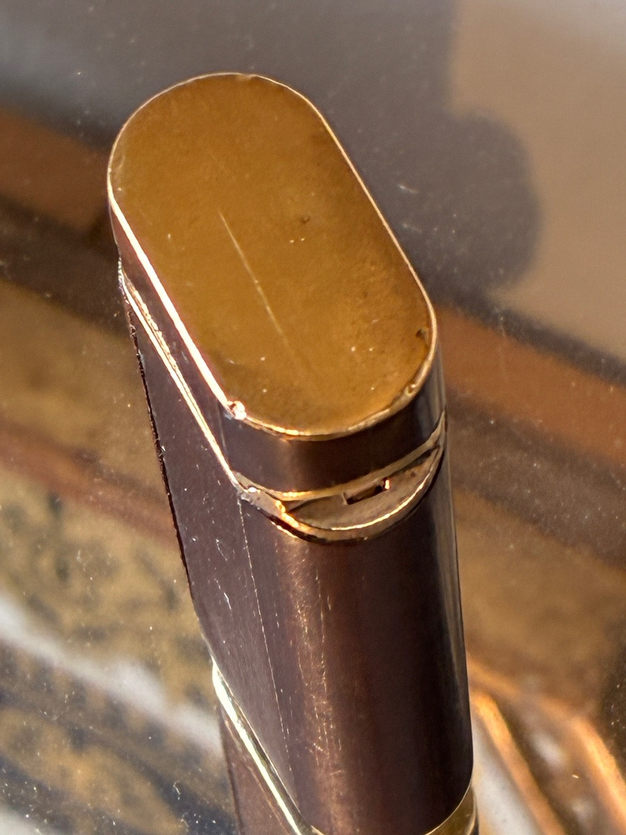 1960 Briquet Dunhill pour Van Cleef & Arpels – Amourette, Or 750 et Vermeil – Numéroté-photo-3