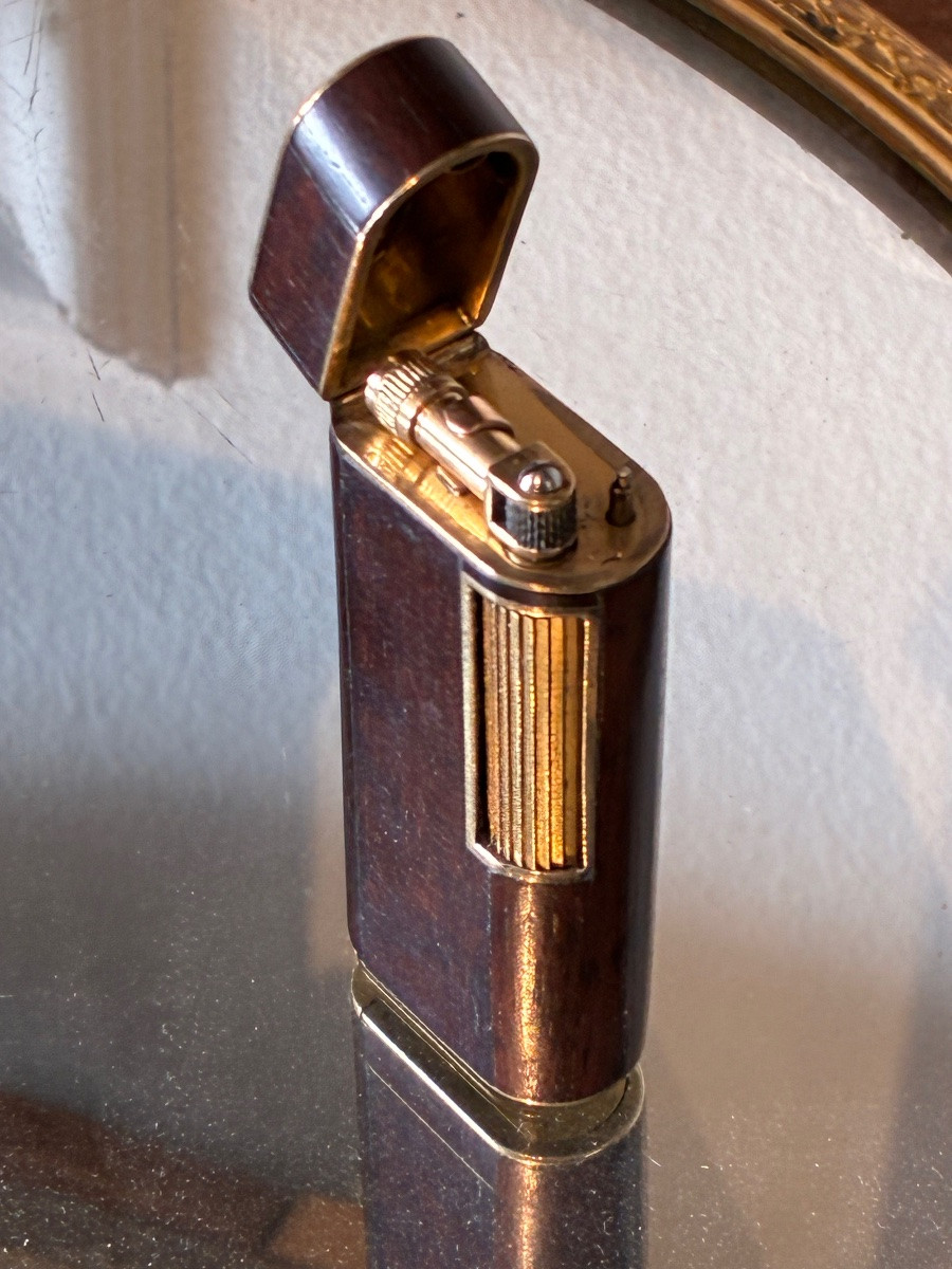 1960 Briquet Dunhill pour Van Cleef & Arpels – Amourette, Or 750 et Vermeil – Numéroté-photo-3