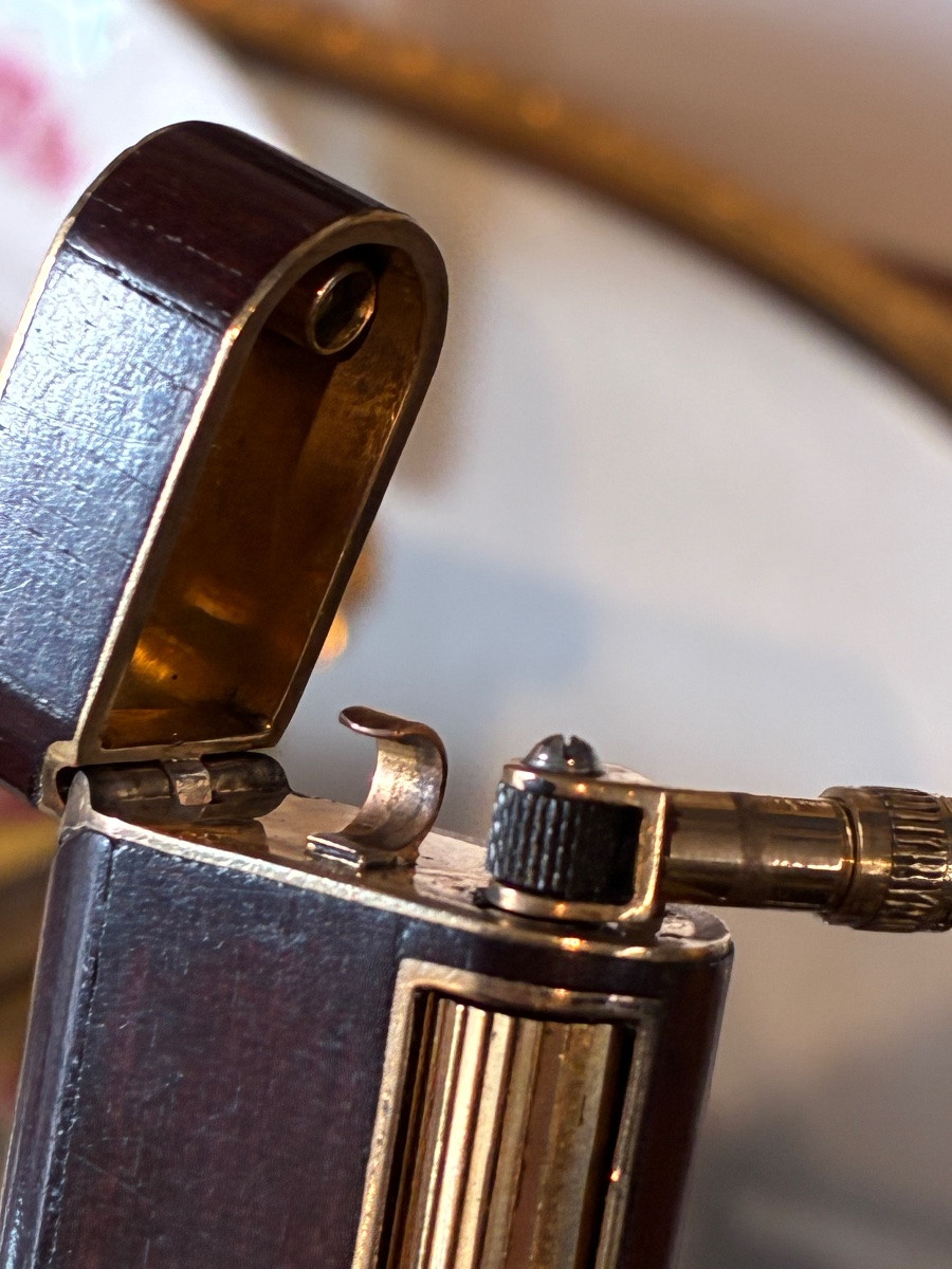 1960 Briquet Dunhill pour Van Cleef & Arpels – Amourette, Or 750 et Vermeil – Numéroté-photo-4