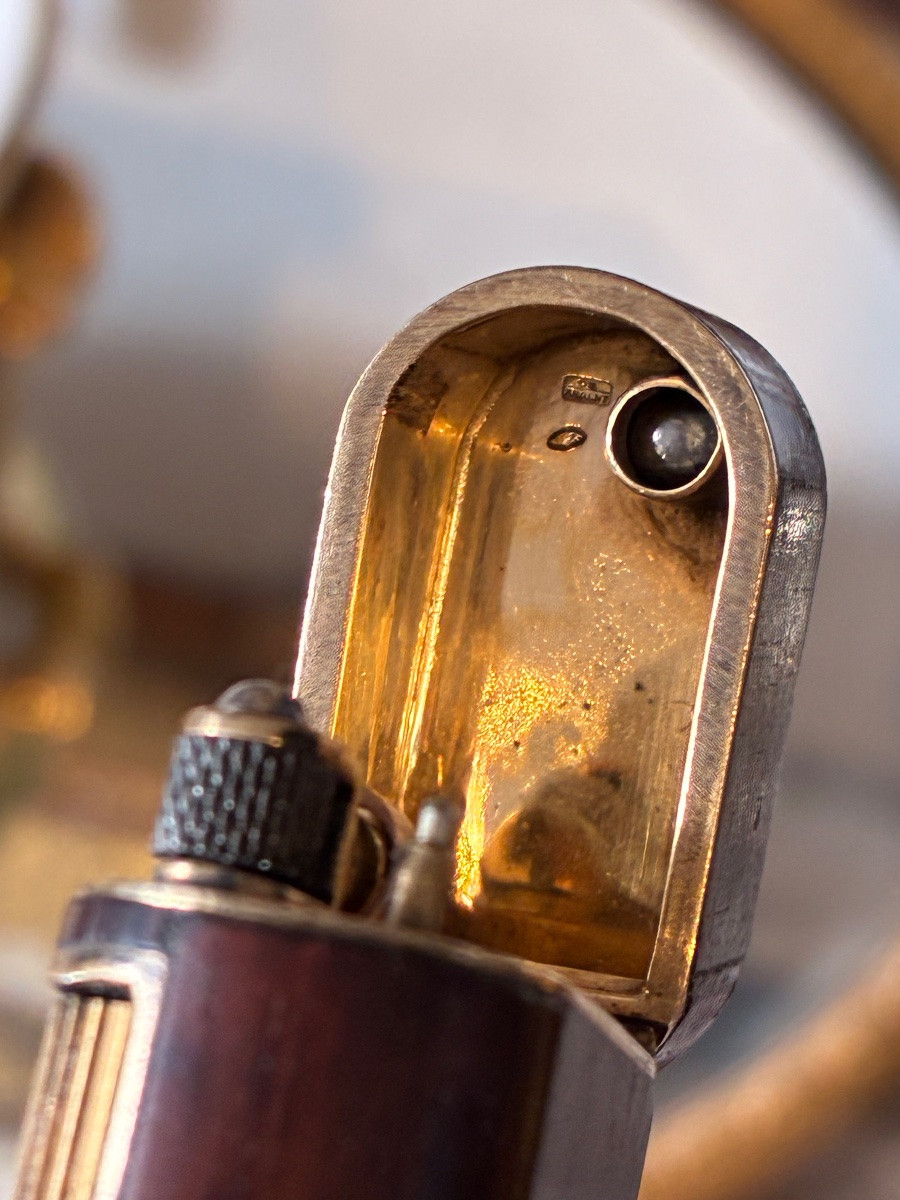 1960 Briquet Dunhill pour Van Cleef & Arpels – Amourette, Or 750 et Vermeil – Numéroté-photo-5