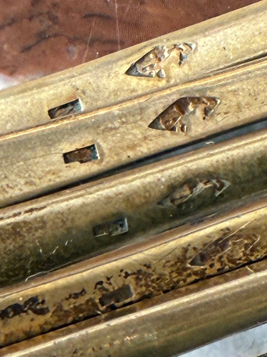 6 Cuillères en Vermeil Argent dans leur Écrin d’Origine, Époque Consulat Empire -photo-4