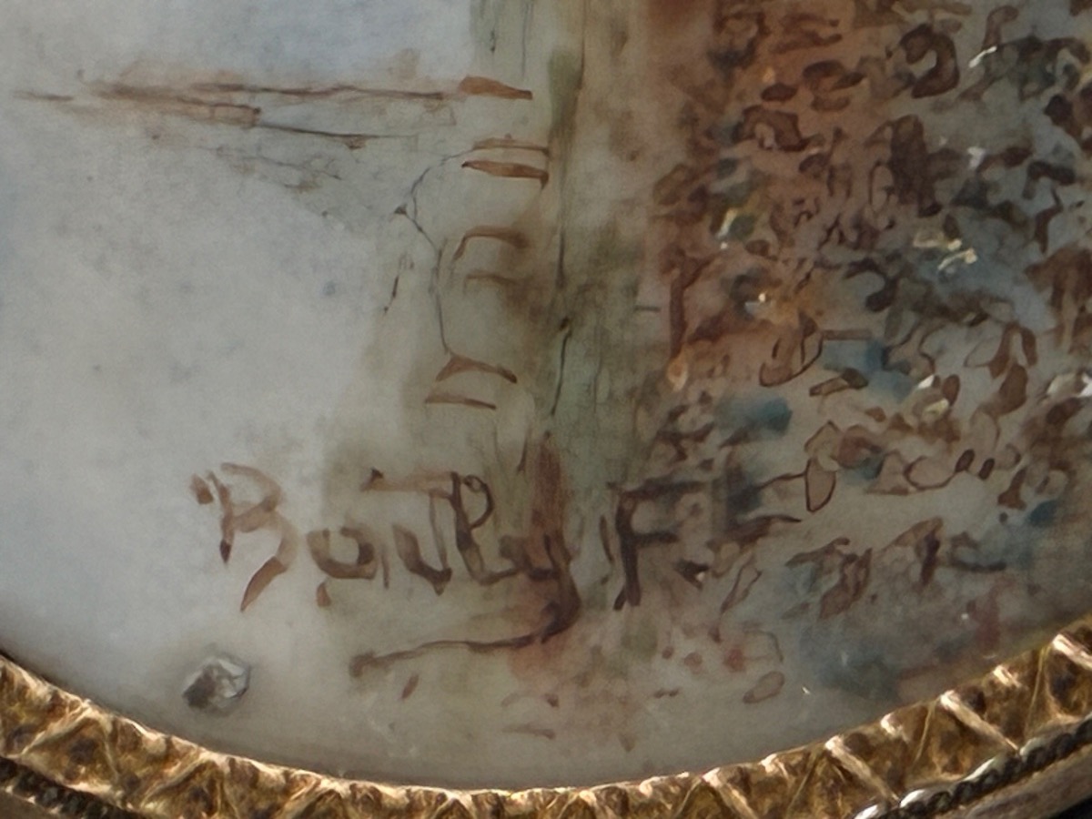 Pair Of Ivory Miniatures Signed By Boily – The First Hot-air Balloons And Aerostats From 1783-photo-3
