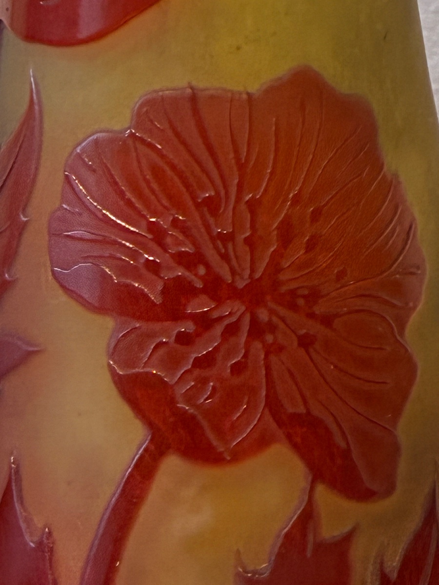 Vaporisateur à parfum Gallé en verre multicouche – Art Nouveau, vers 1900-photo-4