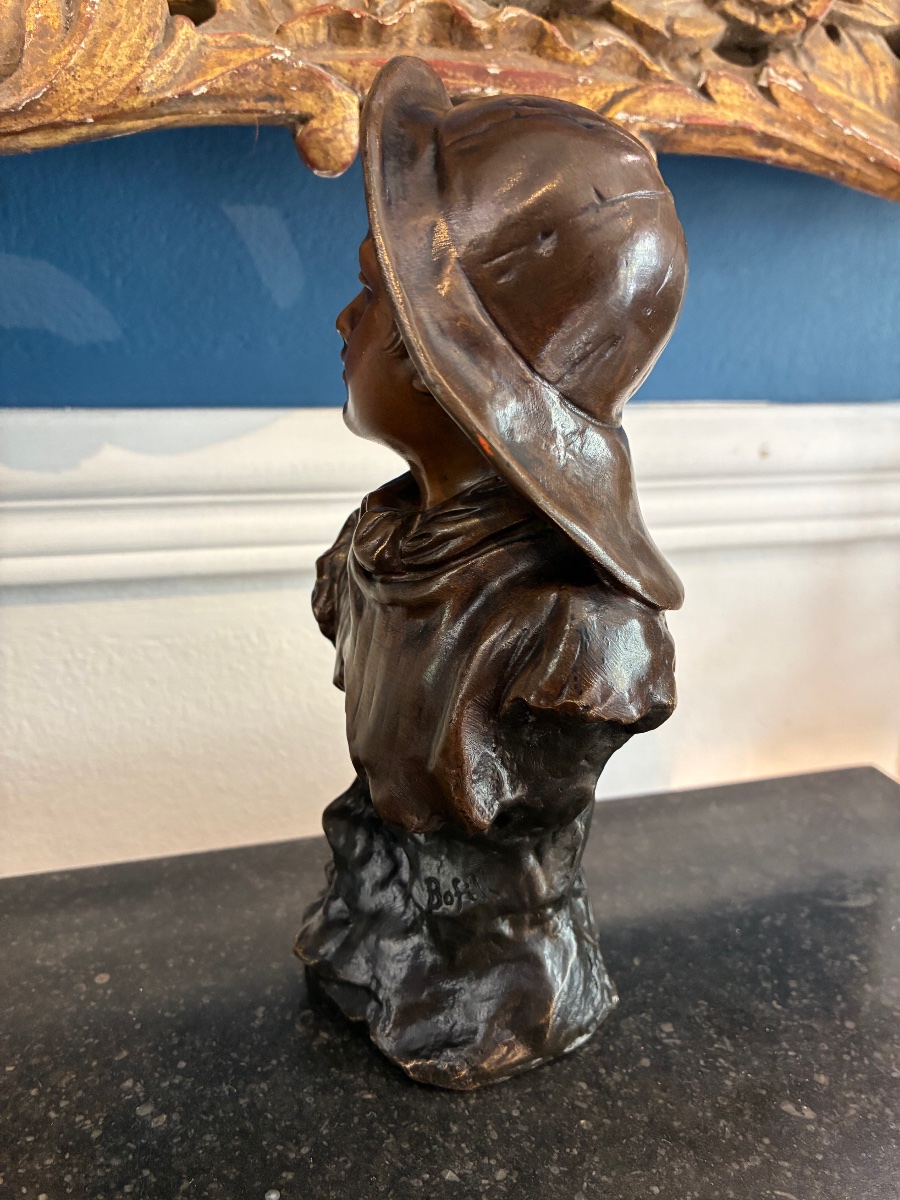 Antoine Bofill – Jeune pêcheur aux crabes – Bronze, fonte Léon Virlet, vers 1900-photo-1