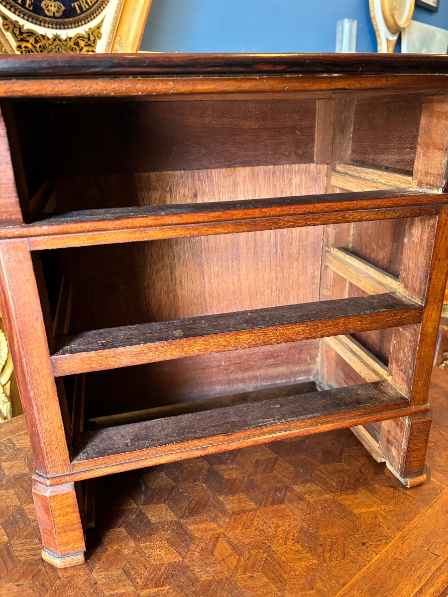 Louis-philippe-style Chest Of Drawers In Solid Mahogany, With A Rio Rosewood Top, 19th Century-photo-4