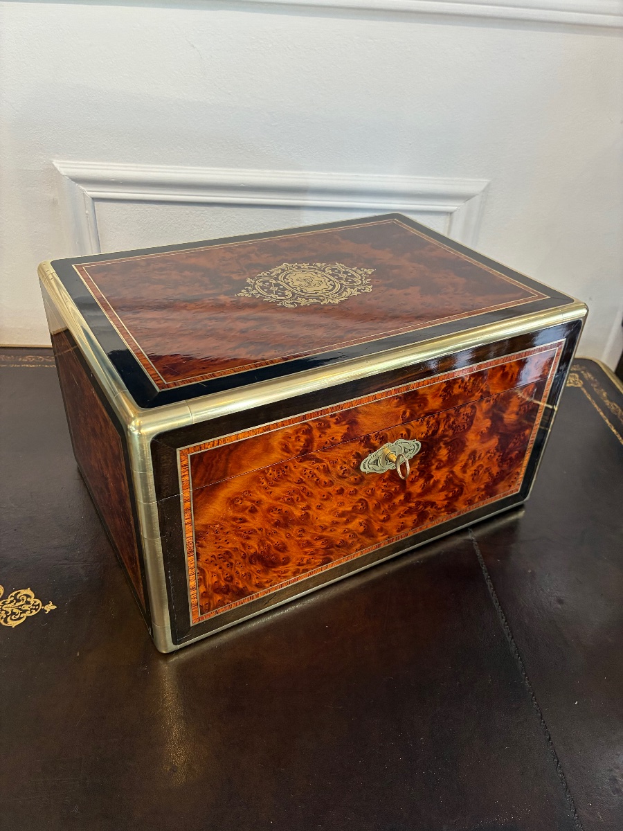 Coffret de voyage bijoux montre signé Paul Sormani – Époque Napoléon III, vers 1854-1867-photo-2
