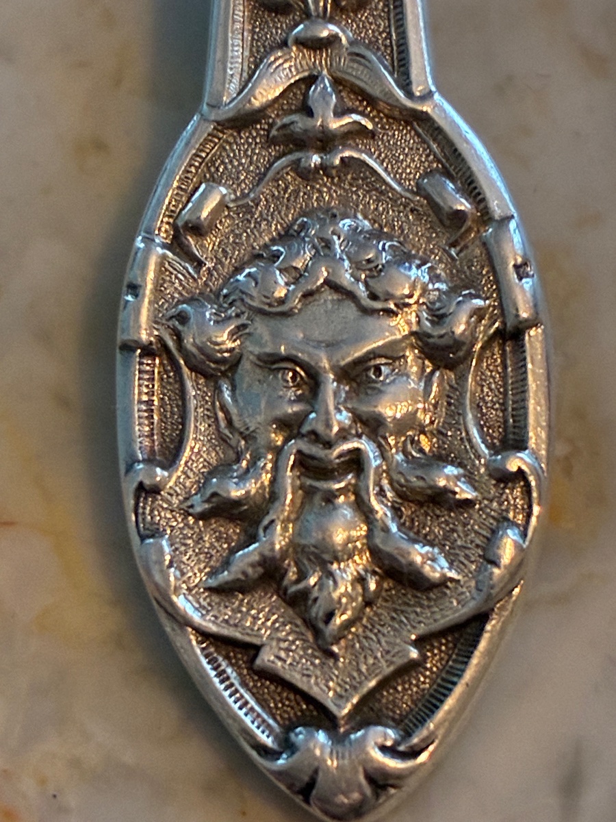 Solid Silver Cream Spoon – Henri Soufflot – 19th Century-photo-3
