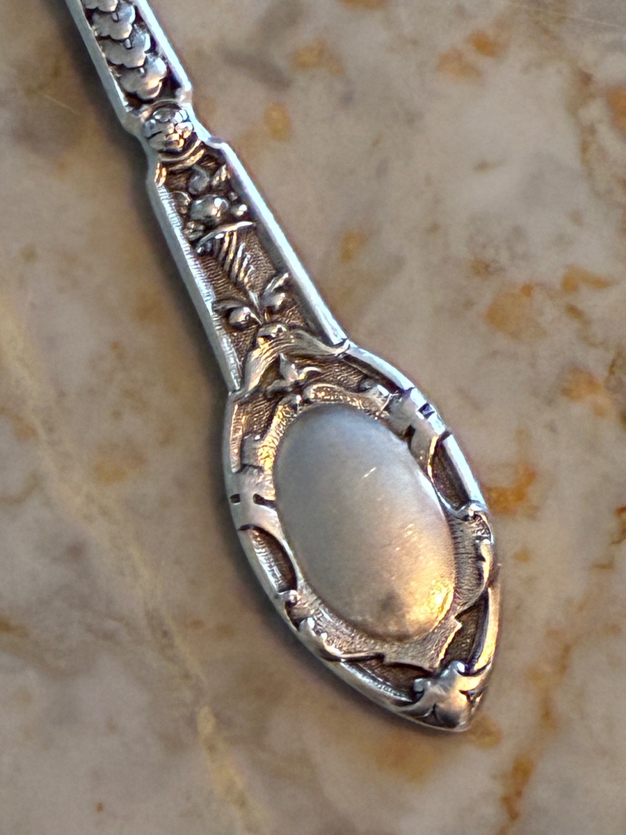 Solid Silver Cream Spoon – Henri Soufflot – 19th Century-photo-2