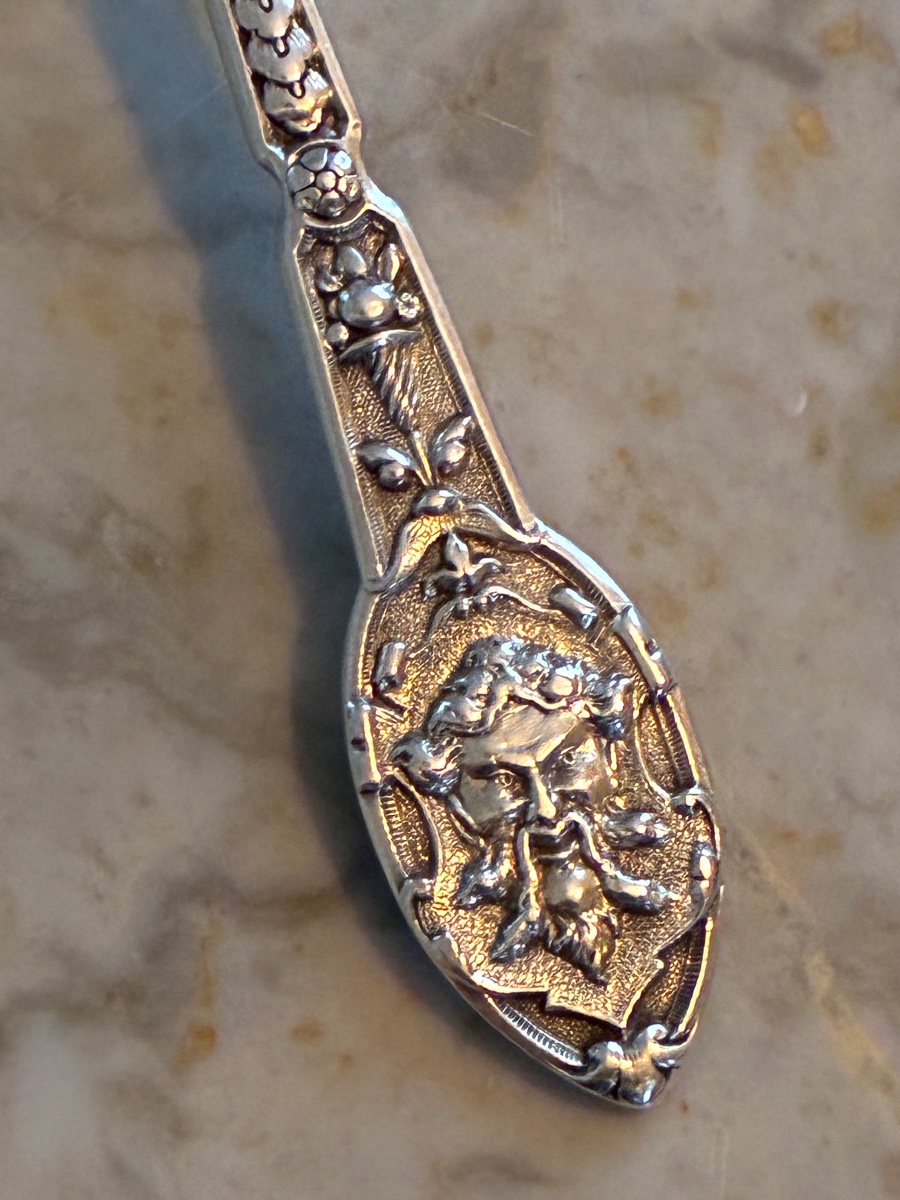 Solid Silver Cream Spoon – Henri Soufflot – 19th Century-photo-4