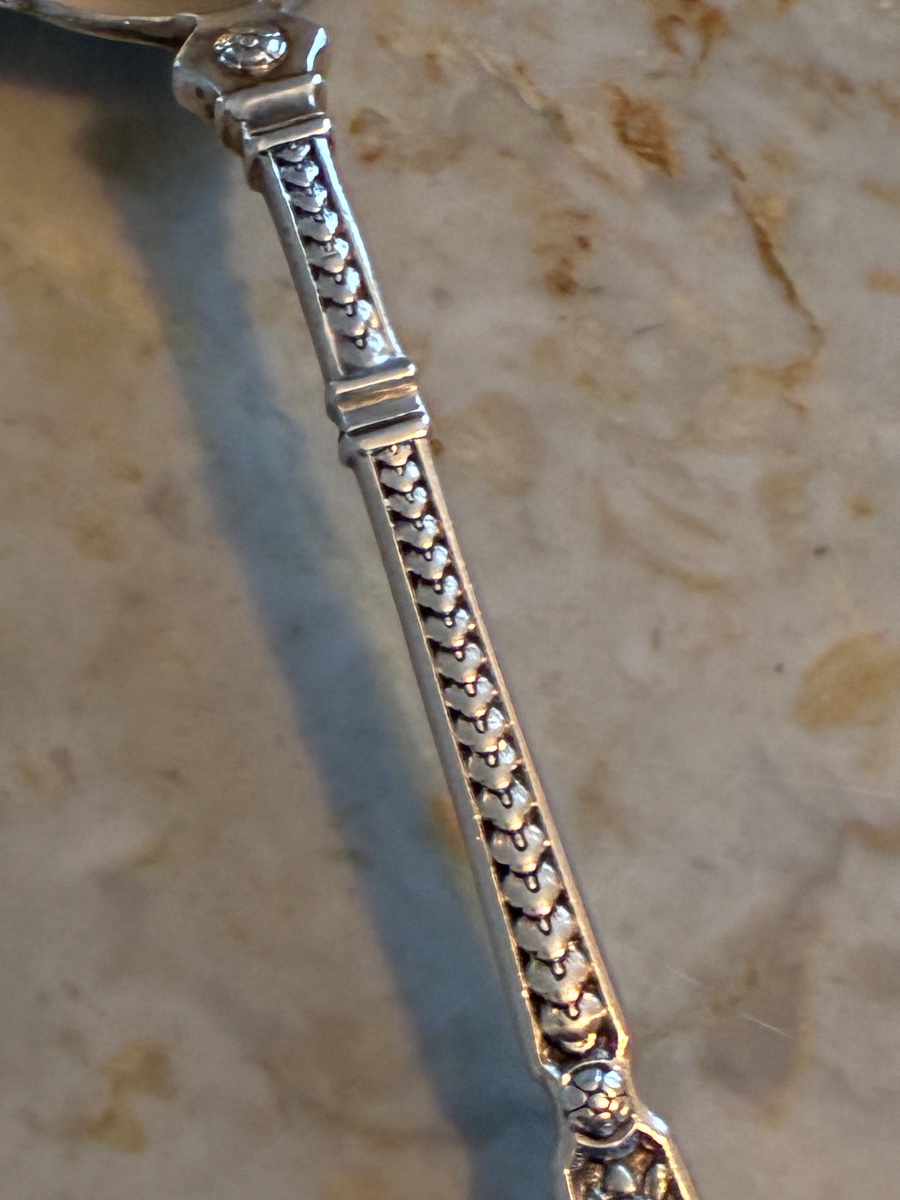 Solid Silver Cream Spoon – Henri Soufflot – 19th Century-photo-5
