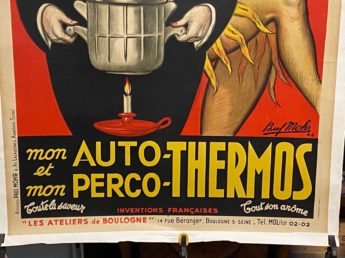 Affiche Thermos Joséphine Baker Paul Mohr 1946-photo-2