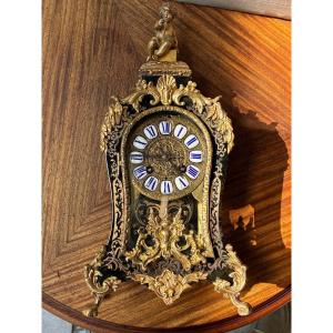 Petit cartel en marqueterie Boulle d’époque Napoléon III XIXe