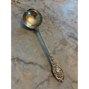 Solid Silver Cream Spoon – Henri Soufflot – 19th Century