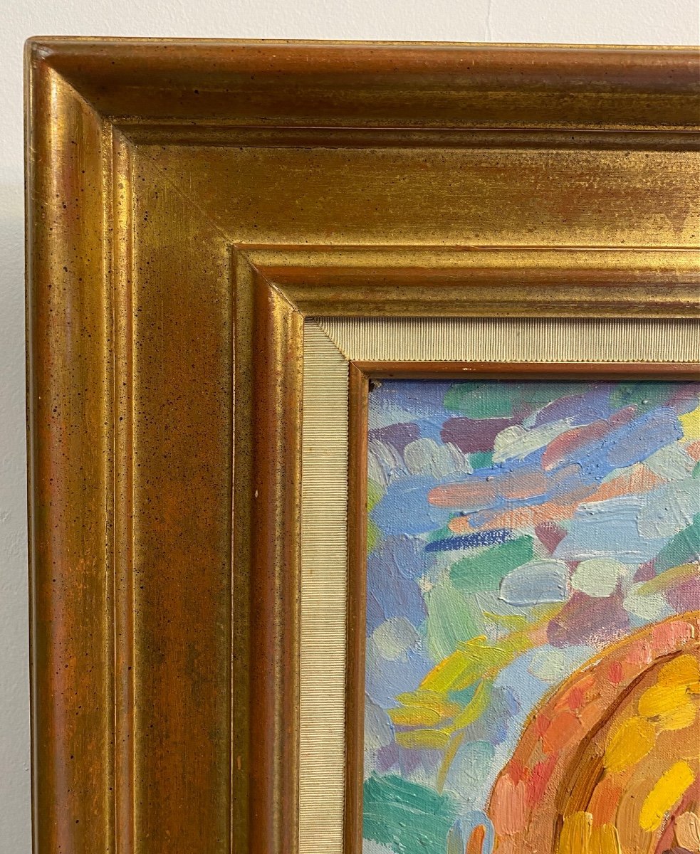 SAUVAGEOT  François (1910-2002) "Nature-morte", 1944 Huile sur Toile signée 60  x 73 cm-photo-5