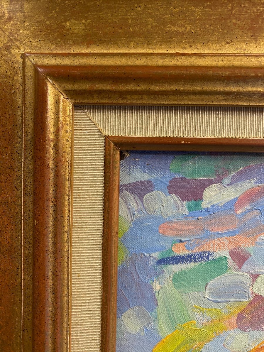 SAUVAGEOT  François (1910-2002) "Nature-morte", 1944 Huile sur Toile signée 60  x 73 cm-photo-8