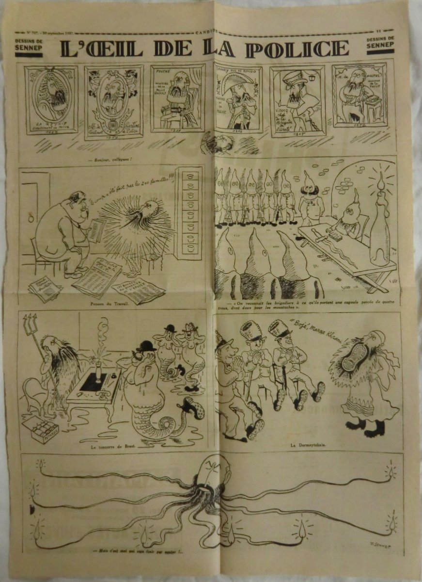 Senep Jean (1894-1982) Lot Of Original Books, Magazines And Newspapers From The 1920s-1930s.-photo-3