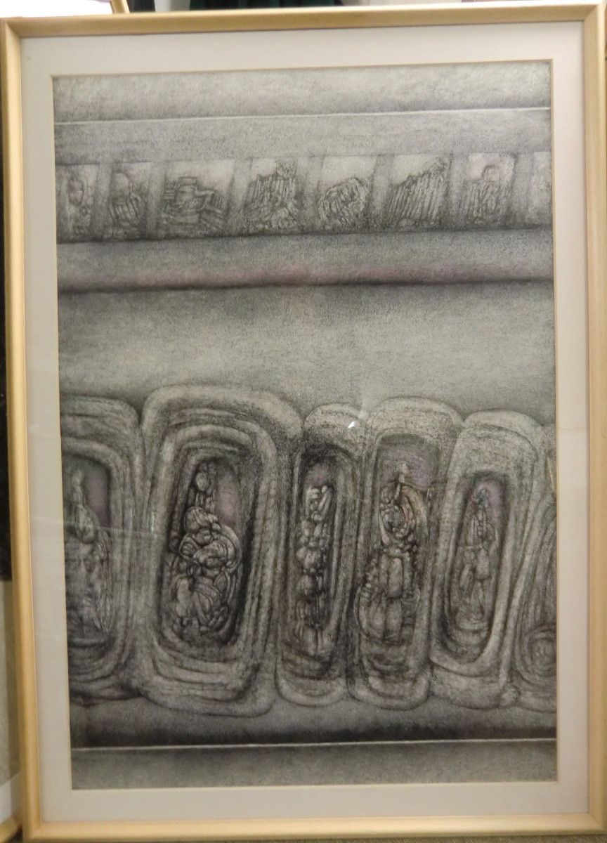 Sorgue Jean-marie (1924-2010) Original Drawings 1970/1980 Ink On Paper 110 X 75 Cm -photo-2