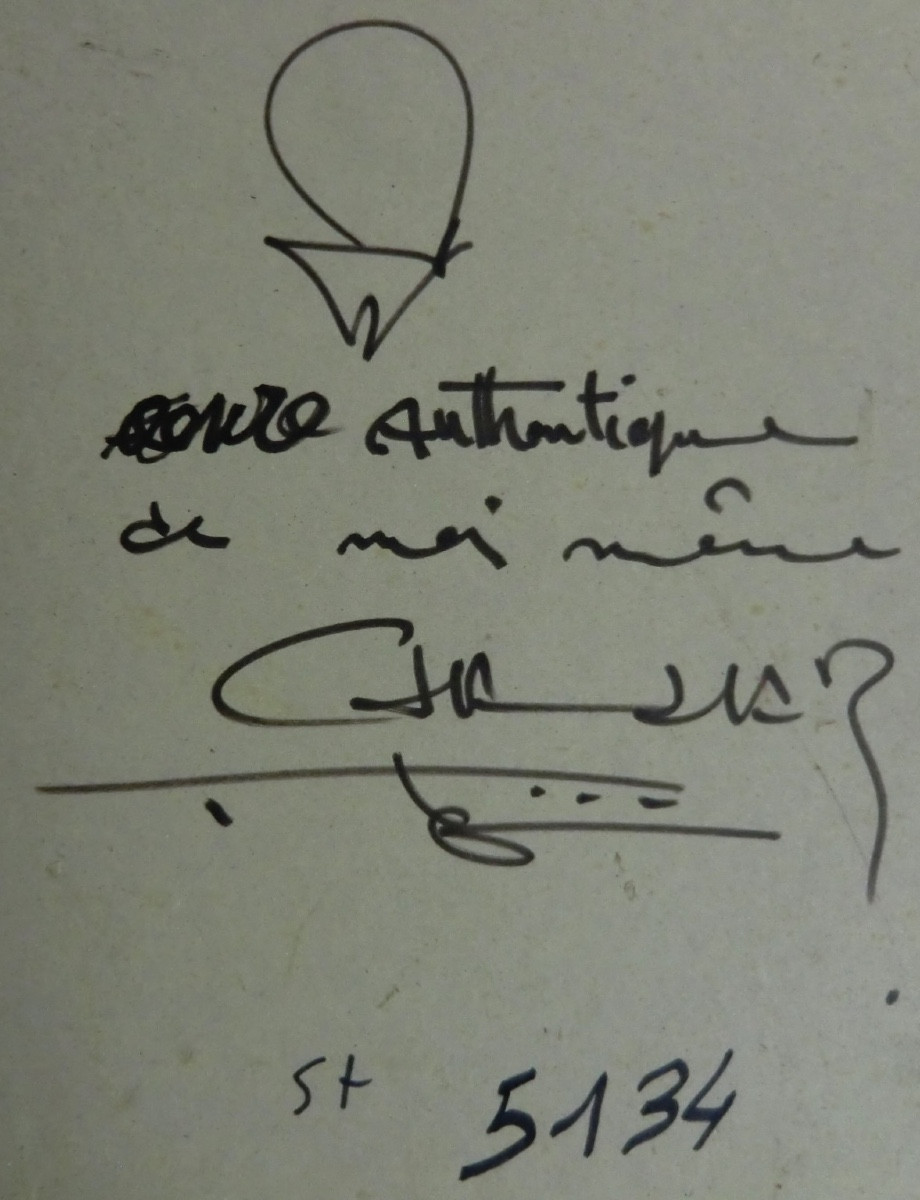 CHAHAB, né en 1951 "Composition" Technique mixte sur papier encadrée et signée 29 x 38 cm.-photo-5