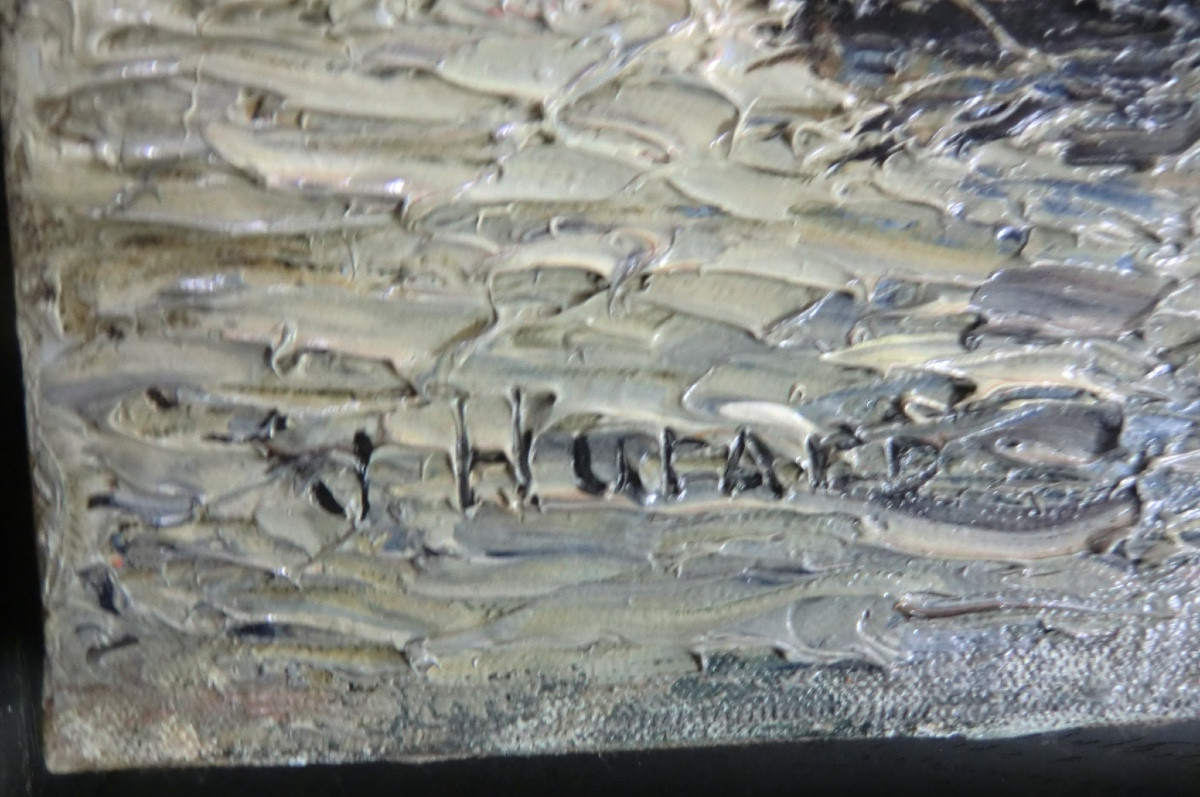 HURARD Joseph (1887-1956) "Venise" Huile sur toile signée et encadrée 38 x 55 cm-photo-3