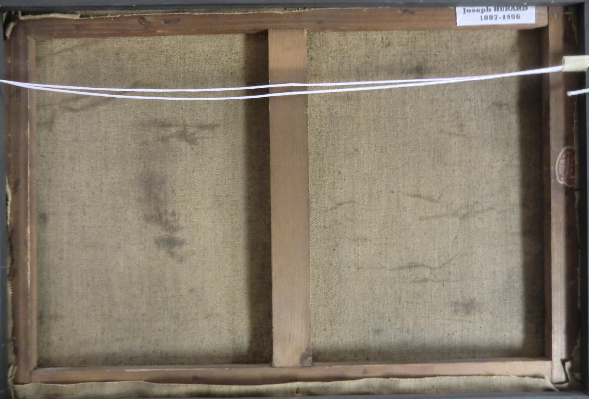 HURARD Joseph (1887-1956) "Venise" Huile sur toile signée et encadrée 38 x 55 cm-photo-7