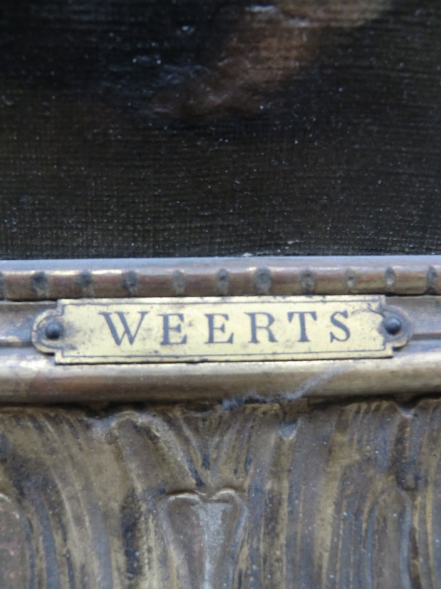 Weerts Jean-joseph (1846-1927) "the Death Of Bara" (study), 1883 Oil On Canvas, Signed 40 X 32-photo-3