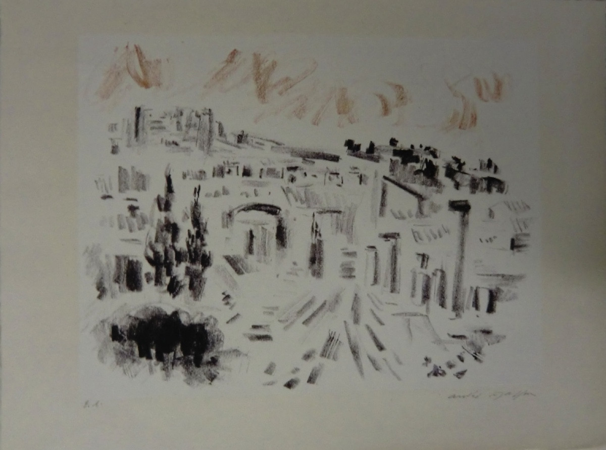 André Masson (1896-1987) "landscapes And Animals" 1950s Color Lithographs-photo-2