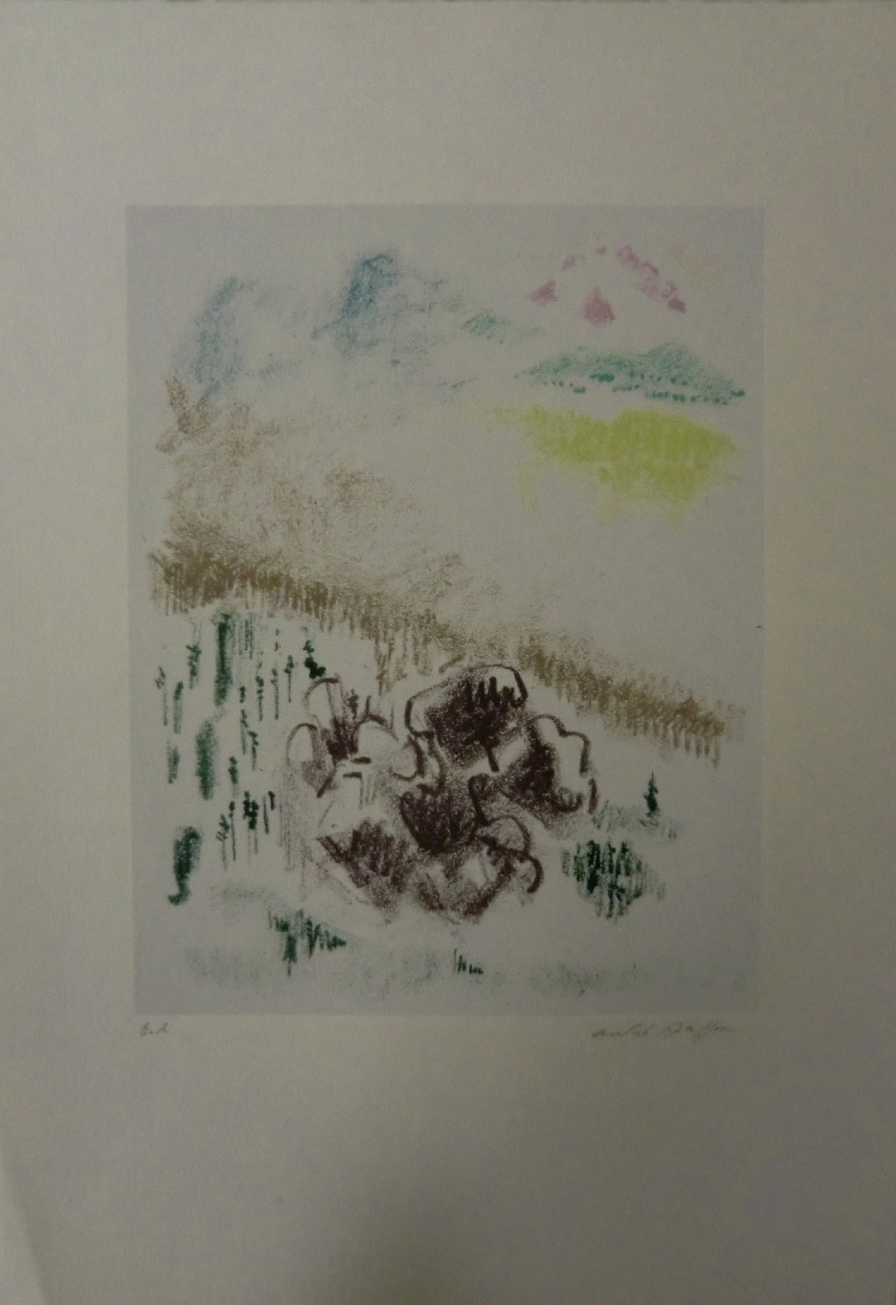 André Masson (1896-1987) "landscapes And Animals" 1950s Color Lithographs-photo-5