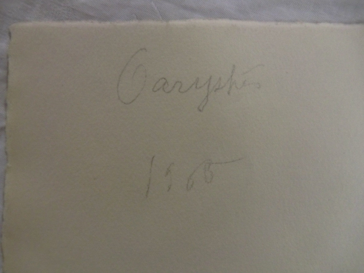 MASSON André (1896-1987) "Carystès" 1965 Feutre sur papier signé en encadré 38 x 49,5 cm-photo-4
