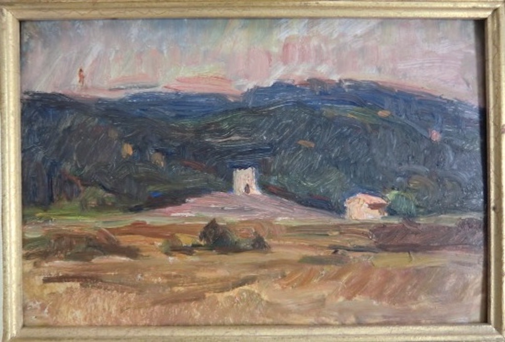 Arnaud Marcel (1877–1956) “landscape Near Aix” Oil On Cardboard, Signed, Framed, 19 X 28 Cm-photo-3