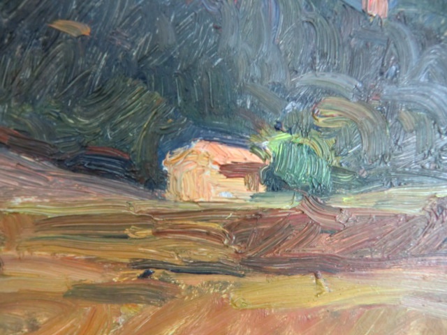 Arnaud Marcel (1877–1956) “landscape Near Aix” Oil On Cardboard, Signed, Framed, 19 X 28 Cm-photo-4