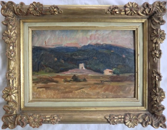 Arnaud Marcel (1877–1956) “landscape Near Aix” Oil On Cardboard, Signed, Framed, 19 X 28 Cm