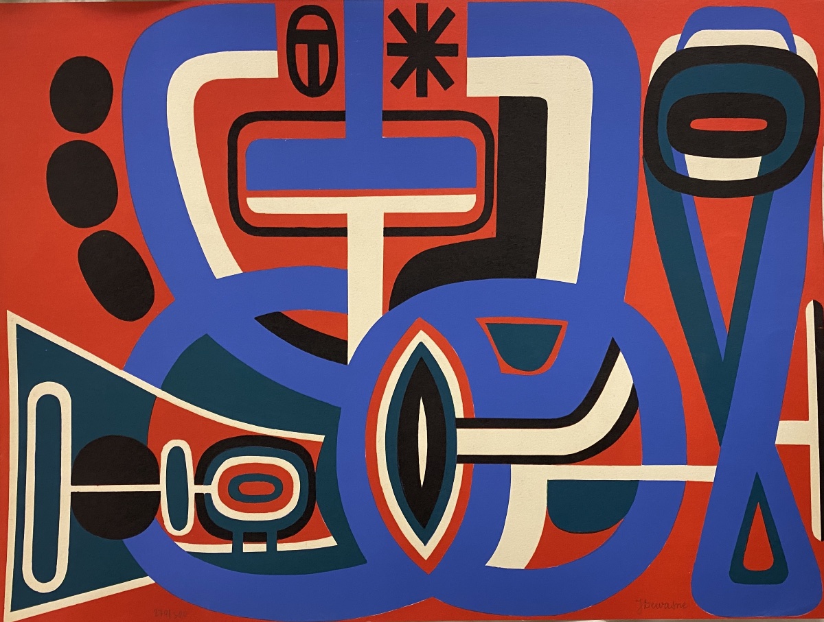 Dewasne, Jean (1921–1999), “longitude Est,” 1960, Signed And Numbered Color Lithograph, 48 X 64.5-photo-2